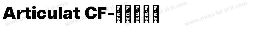 Articulat CF字体转换
